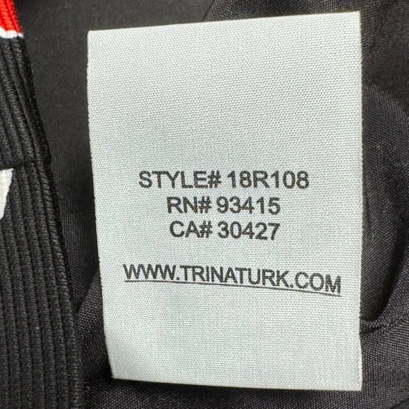 Trina Turk Lacquer Twist Bow Strapless Top Orchid Black - Picture 9 of 9